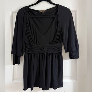 La Rok Black 3/4 Sleeve shirt size XS